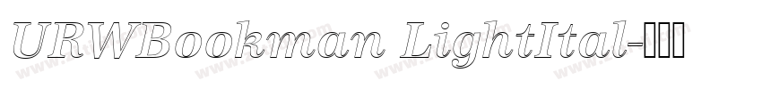 URWBookman LightItal字体转换